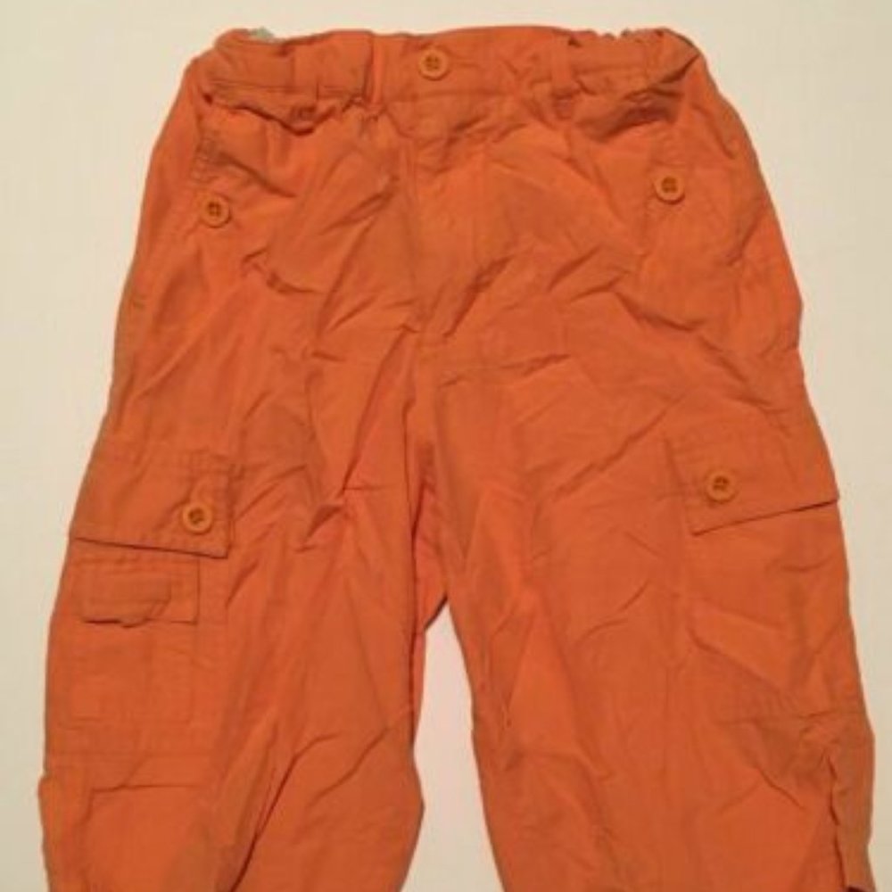 KITESTRINGS by HARTSTRINGS Boy's Orange Cargo Shorts ~ Sz 7